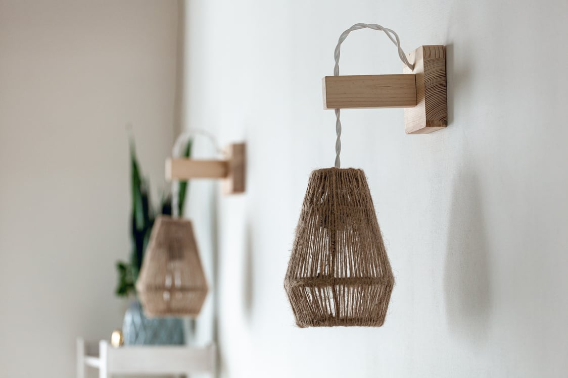 Jute Rope Wall Lamp 